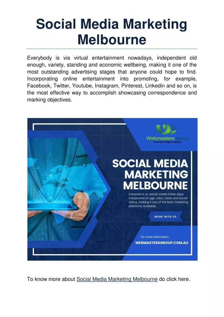 social media marketing melbourne