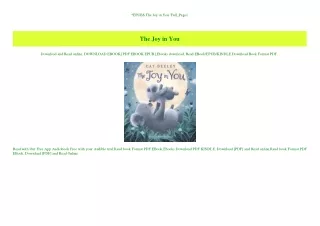 EPUB$ The Joy in You 'Full_Pages'
