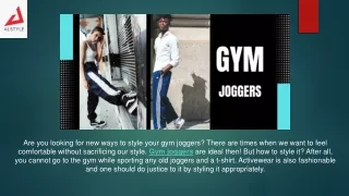 The Ultimate Guide To Flaunt Your Style With gym joggers