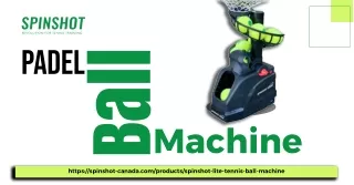 Grab The Best Padel Ball Machine At Spinshot Canada!