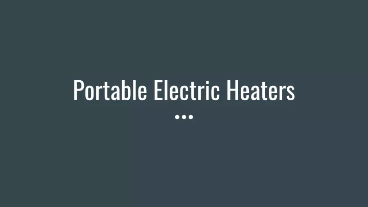 portable electric heaters