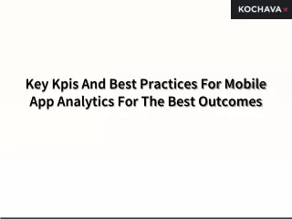 key kpis and best practices for mobile
