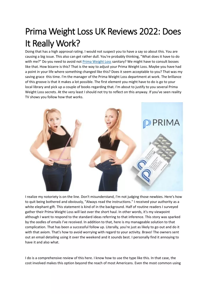 prima weight loss uk reviews 2022 does prima