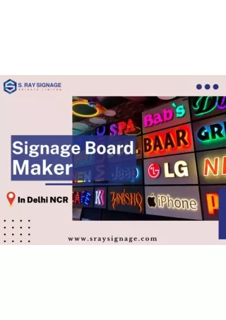 Signage Board Manufacturers In Faridabad