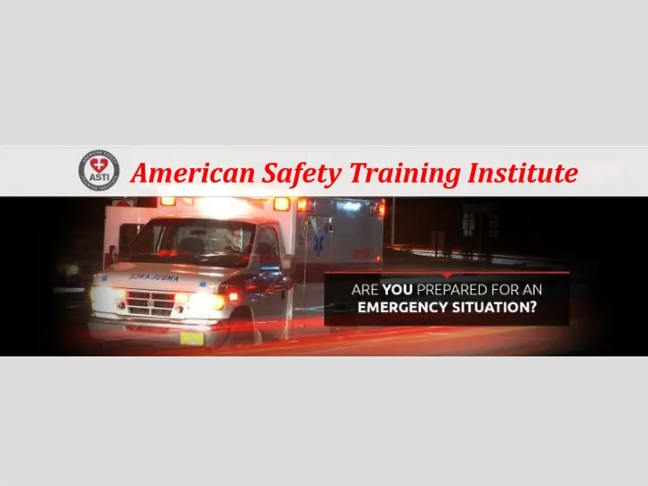 american safety training institute