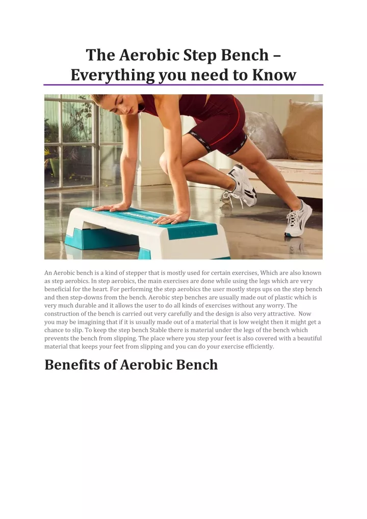 the aerobic step bench everything you need to know