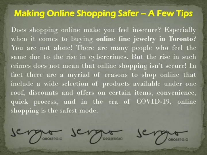 making online shopping safer a few tips