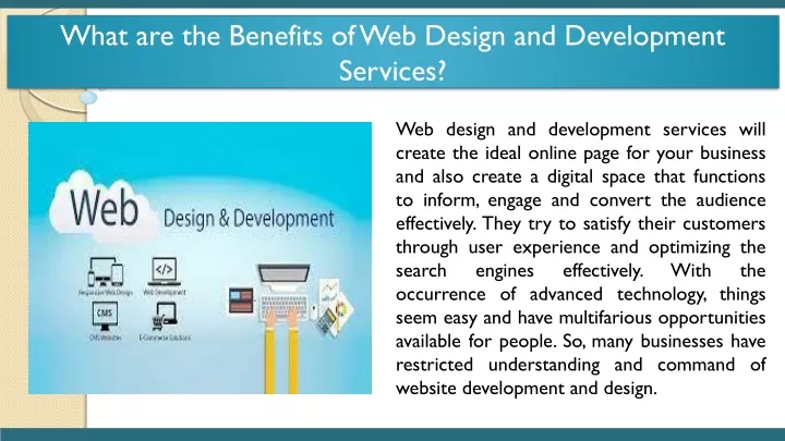 what are the benefits of web design