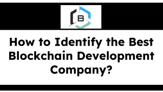 how to identify the best blockchain development