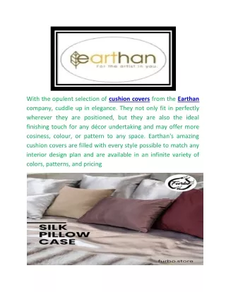 Buy Cushion Covers Online |Earthan