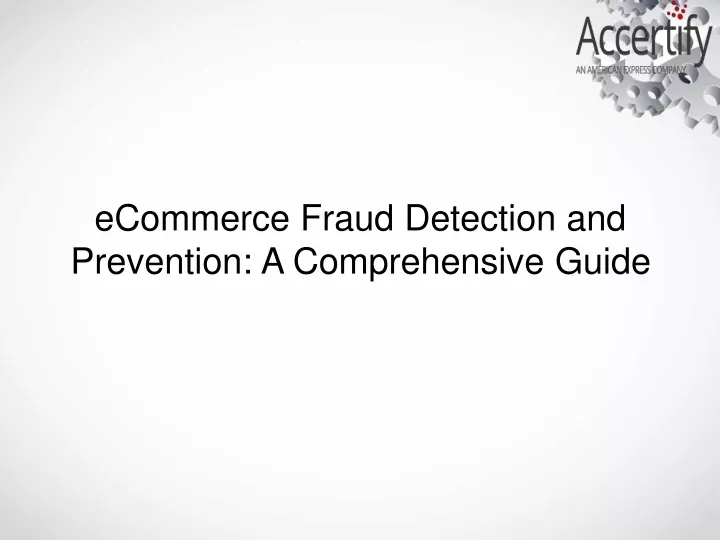 ecommerce fraud detection and prevention