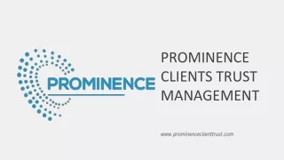 prominence clients trust management