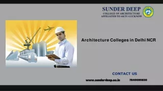 architecture colleges in delhi ncr