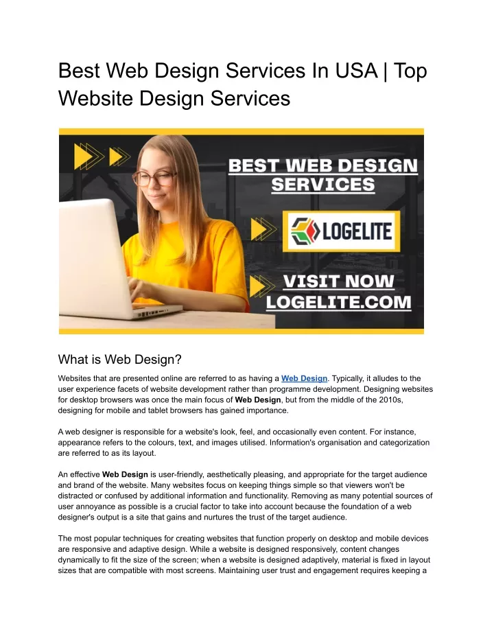 best web design services in usa top website
