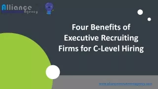 four benefits of executive recruiting firms