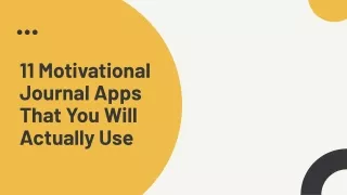 11 motivational journal apps that you will