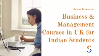 Business & Management Courses in UK for Indian Students