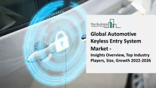 global automotive keyless entry system market