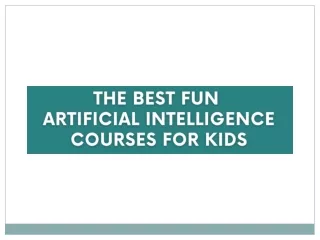 The Best Fun Artificial Intelligence Courses for Kids - RoboGenius