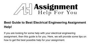 best guide to best electrical engineering