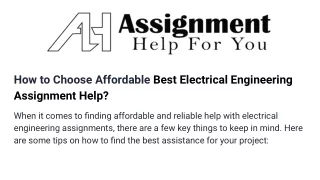 how to choose affordable best electrical