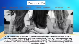Ocean Grove Clothes Shops | Zoshiandco.com.au