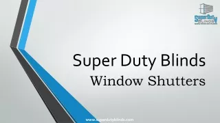 Window Shutters