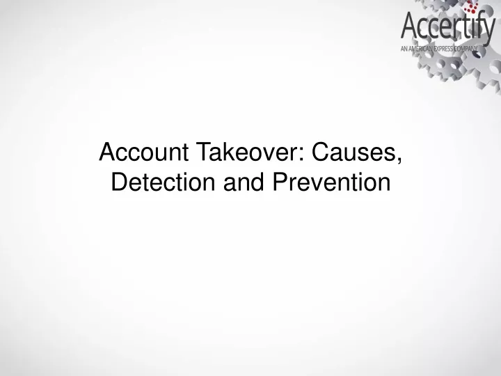 account takeover causes detection and prevention