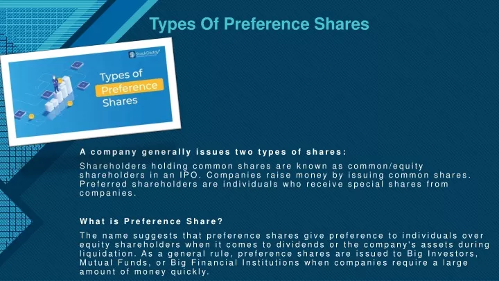 types of preference shares