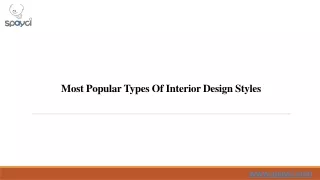 Most Popular Types Of Interior Design Styles