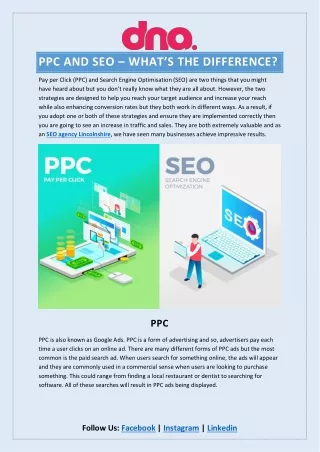 PPC and SEO – What’s the Difference