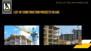List of construction projects in UAE
