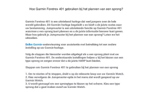 Garmin Nummer