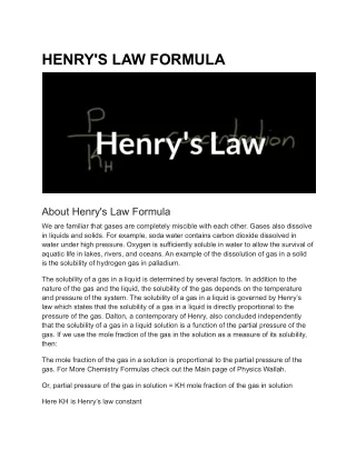 henry s law formula