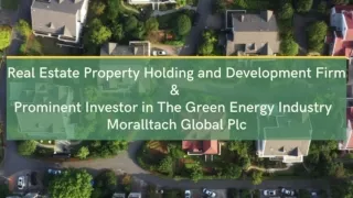 Real Estate Holding and Development Firm and Prominent Investor in the Green Energy Industry
