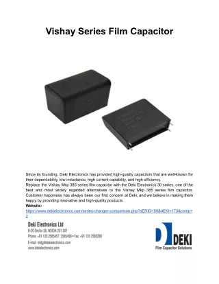 Vishay Series Film Capacitor