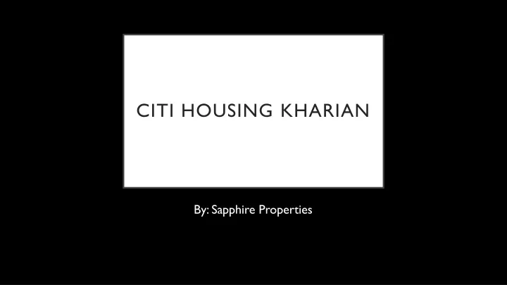 citi housing kharian