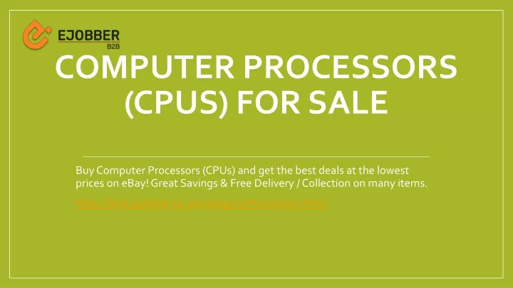 computer processors cpus for sale