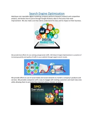 search engine optimization adsclique