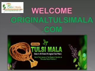 Shri Sita Ram Pure Tulsi Locket Mala Store in Vrindavan