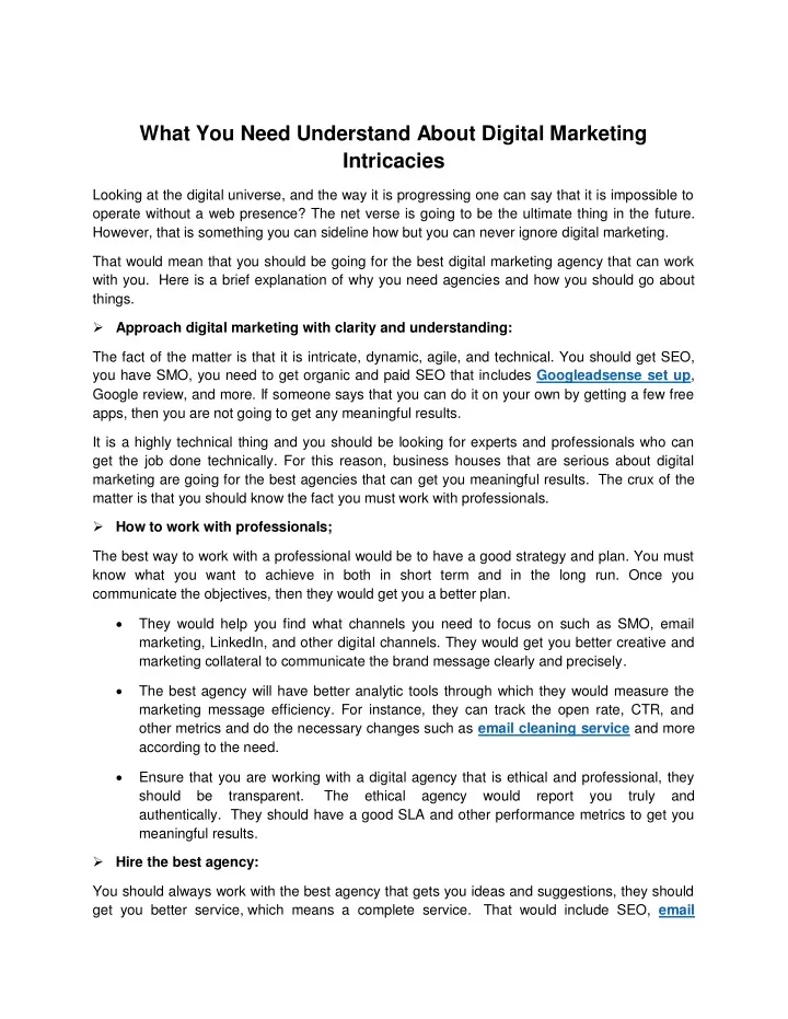 what you need understand about digital marketing