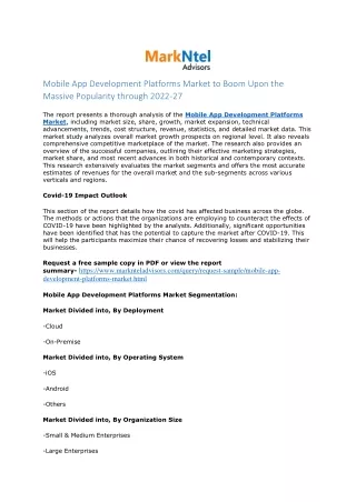 mobile app development platforms market to boom