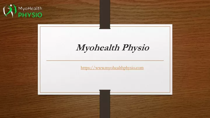 myohealth physio
