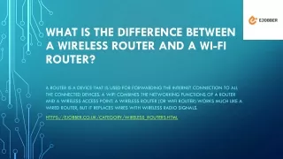what is the difference between a wireless router and a wi fi router