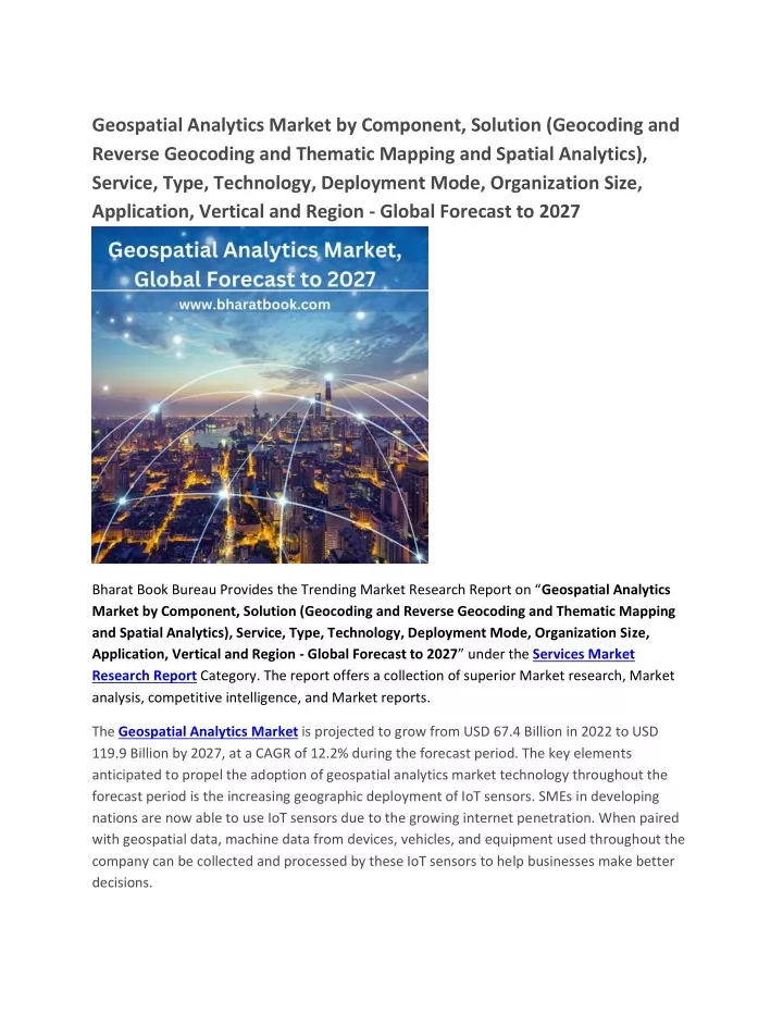 geospatial analytics market by component solution