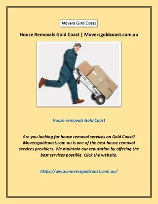 House Removals Gold Coast | Moversgoldcoast.com.au