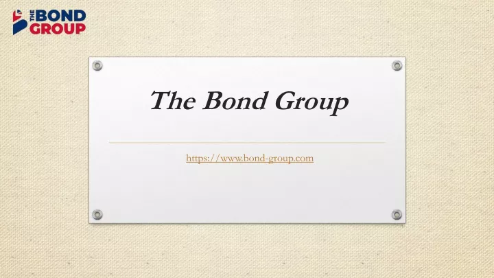 the bond group