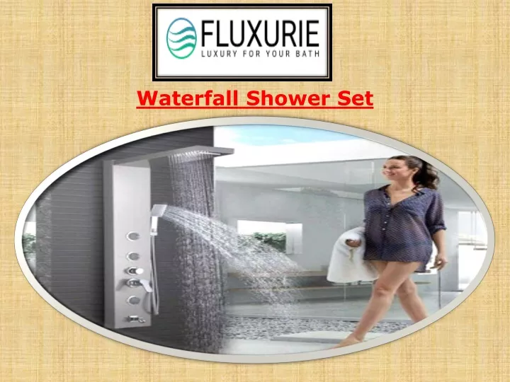 waterfall shower set