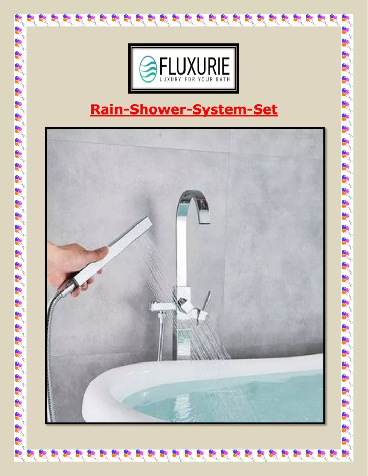 rain shower system set