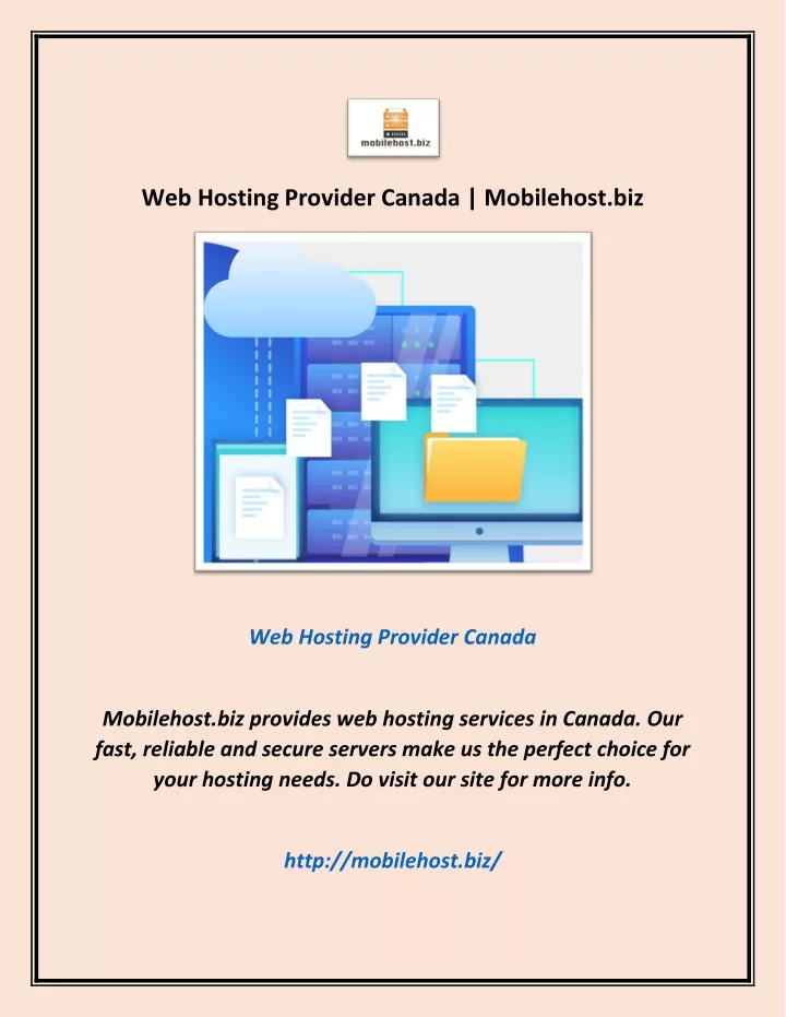 web hosting provider canada mobilehost biz